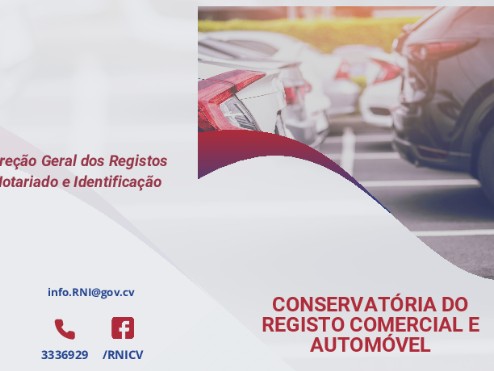 Panfleto Descritivo dos Serviços do Registo Comercial e Automovel